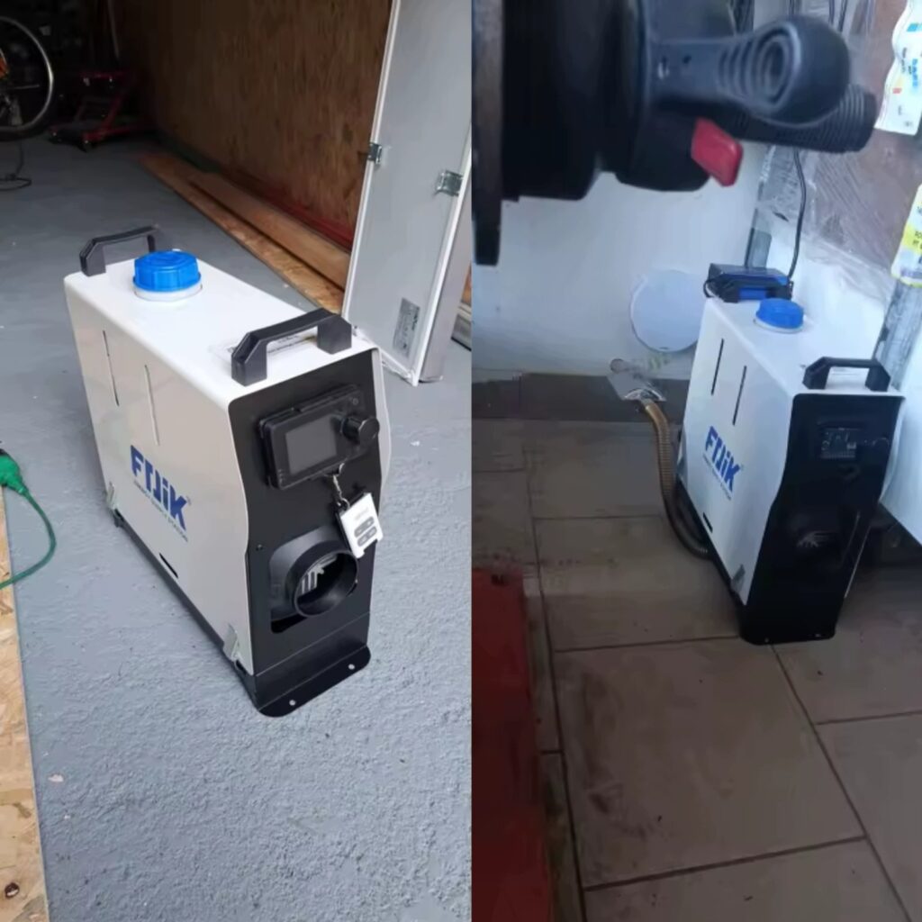 Nagrzewnica diesel FDIK-T7 z panelem LCD, pilotem i zasilaczem