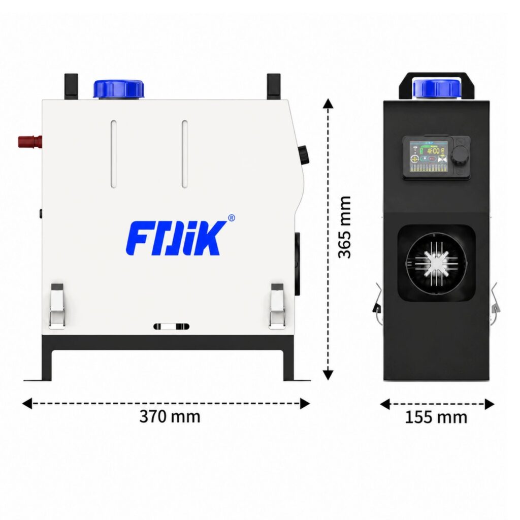 Nagrzewnica diesel FDIK-T7 z panelem LCD, pilotem i zasilaczem